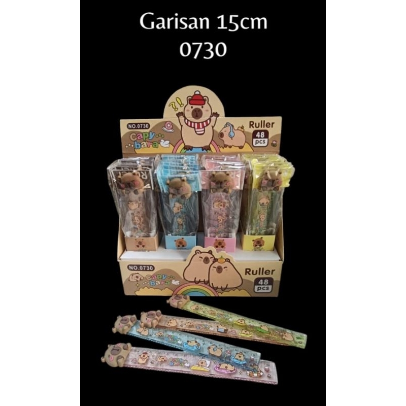 

Penggaris 15cm 1Box 48pcs Capybara Cute || Garisan Kapibara || Cute Ruler
