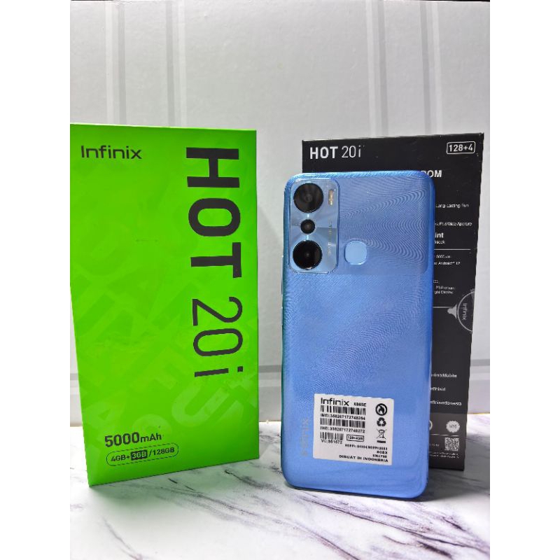 INFINIX HOT 20i ORIGINAL RESMI SECOND FULLSET 4/128