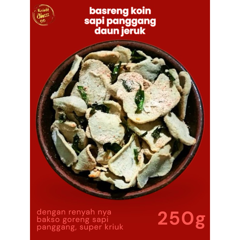 

BASRENG KOIN SAPI PANGGANG 250gr BASRENG KOIN SAPI PANGGANG KRIUKK JHOSS DD