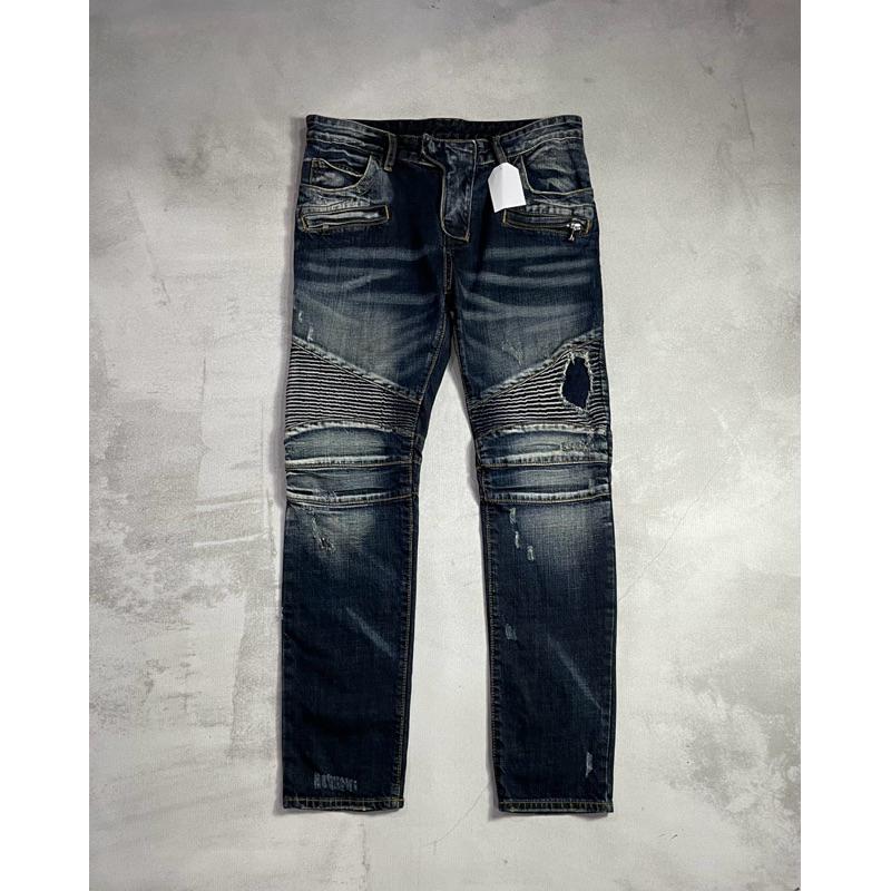 Balmain Paris Biker Jeans Pant Size 34 Original Second Brand