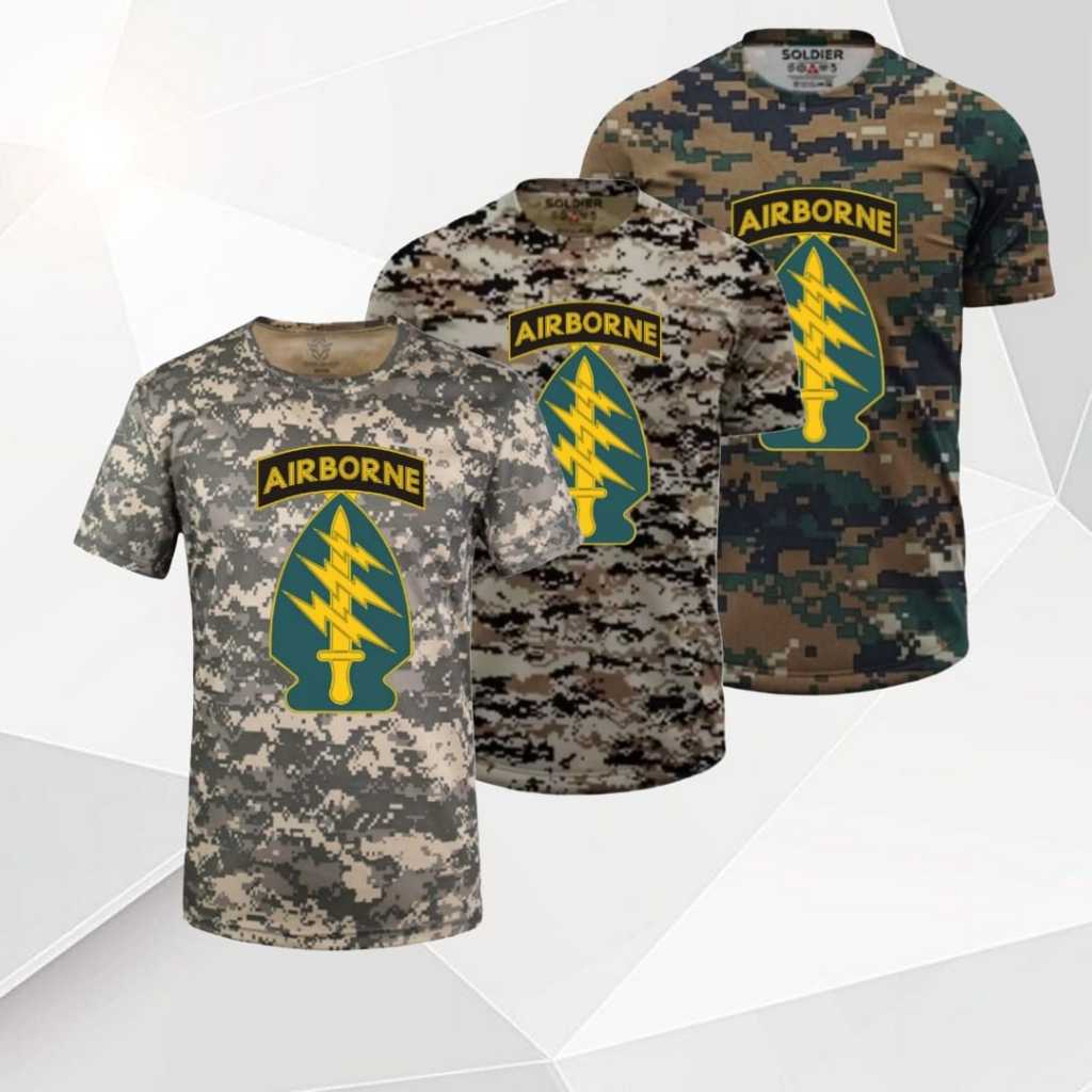 Kaos US Army Airborne Loreng Logo