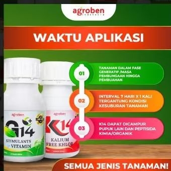 Paket Agroben K14 Dan G14 Vitamin Tanaman