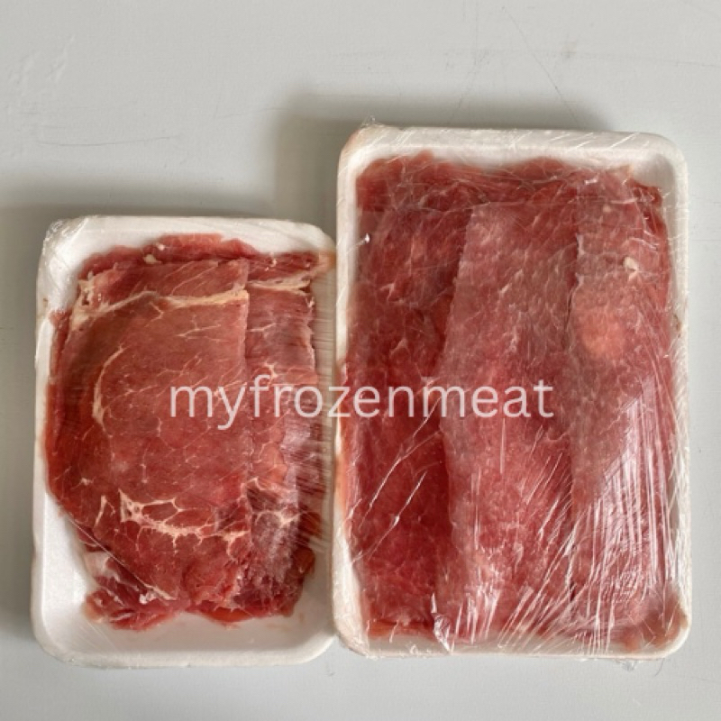 

AUS beef slice low fat/ less fat/ Daging sukiyaki yakiniku