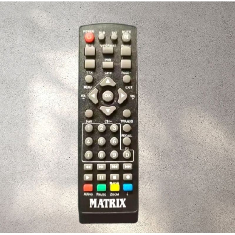 Remot set top box matrix Garuda biru/Remot matrix Garuda biru TANPA SETTING FREE BUBBLE