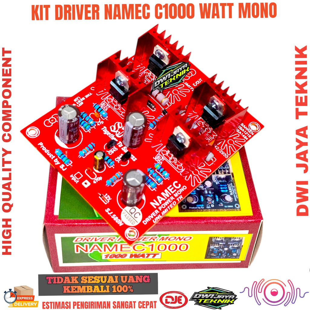 Kit Driver NAMEC C1000 1000 watt Mono Power Amplifier