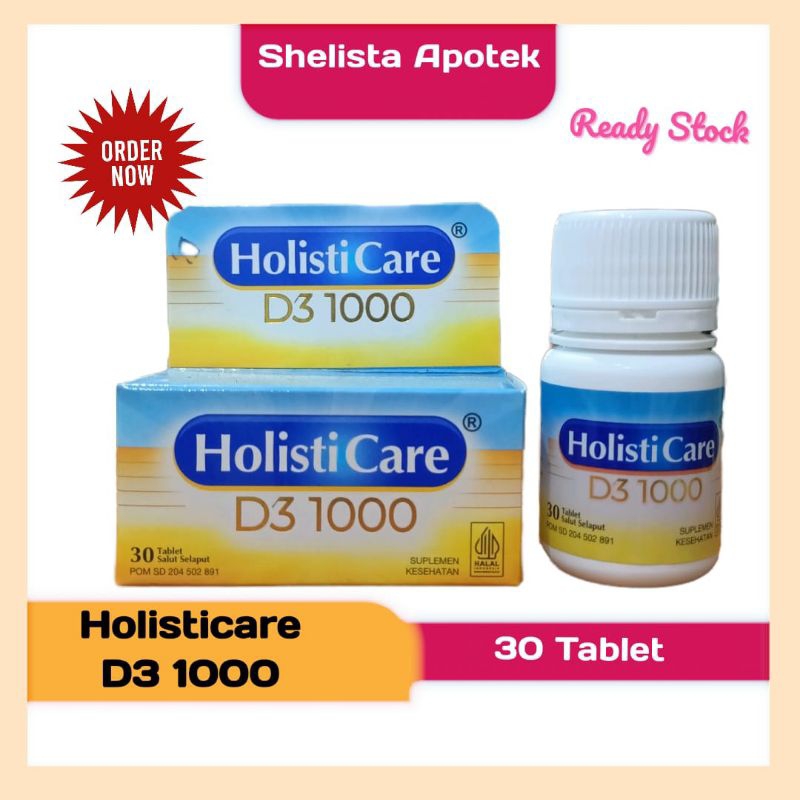 HOLISTICARE D3 1000mg 30 tablet / suplemen vitamin D