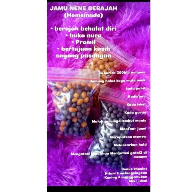 

JAMU NENE BERAJAH (tulis di pesan utk tujuan apa)