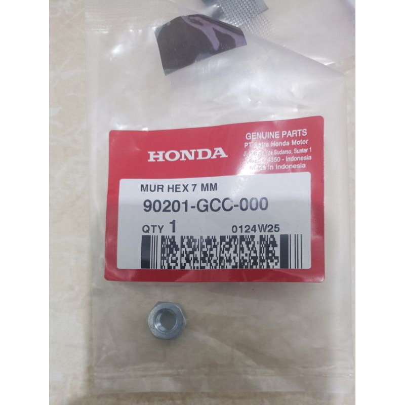 MUR HEX 7 MM CYLINDER HEAD BEAT SPACY GENIO SCOOPY VARIO 110 ORI AHM ORIGINAL 90201 GCC 000 MASIH SE
