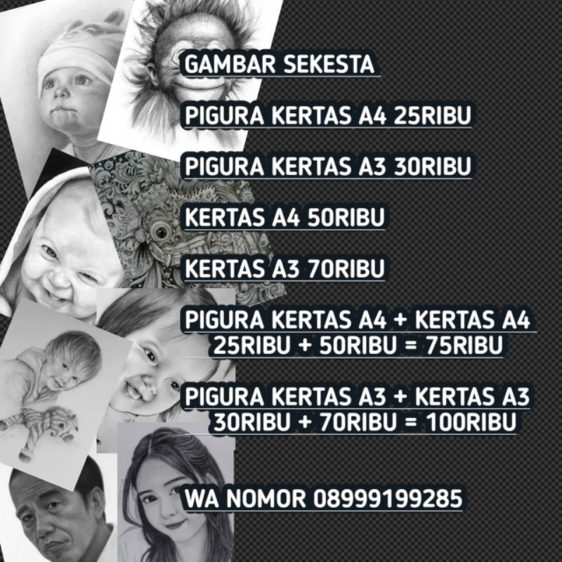 

GAMBAR SKETSA WAJAH ASLI