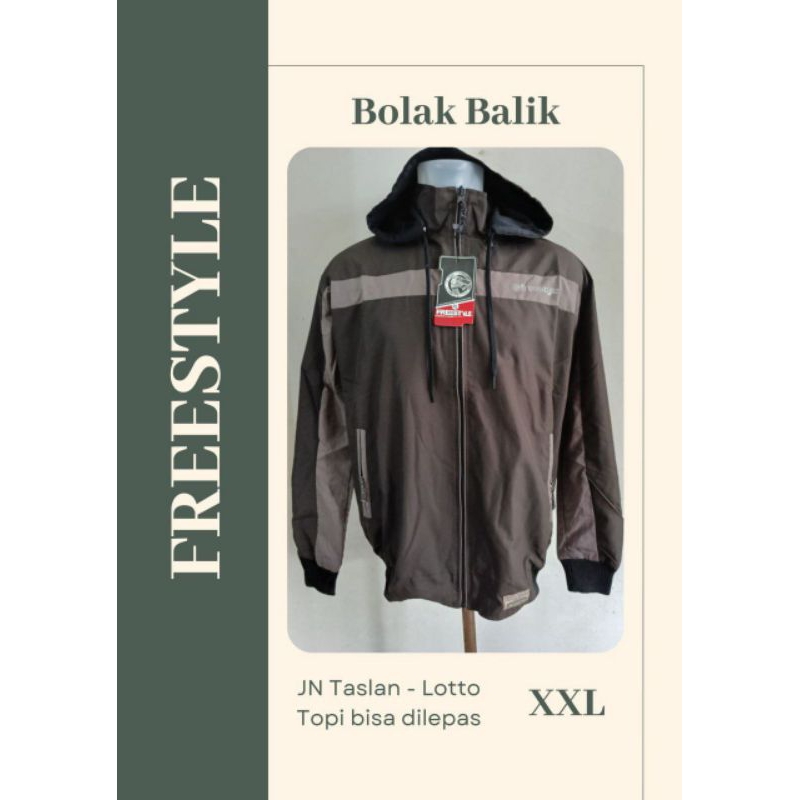 JAKET FREESTYLE BOLAK BALIK