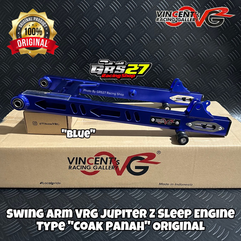 SWING ARM VRG JUPITER Z-VEGA R-CRYPTON-F1ZR SLEEP ENGINE TYPE COAK PANAH "BLUE" CAPIT UDANG ORI ORIG