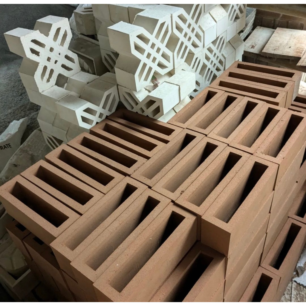 Roster Beton Persegi Panjang / Roster Motif Kolotok ukuran 8 x 28 cm