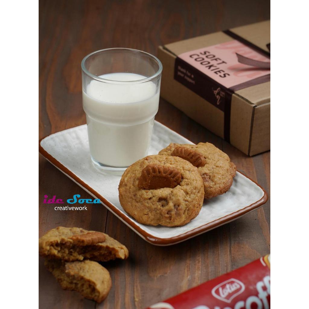

Soft Cookies Dapur Nia - Lembut dan Gooey - Varian Lotus Biccoff