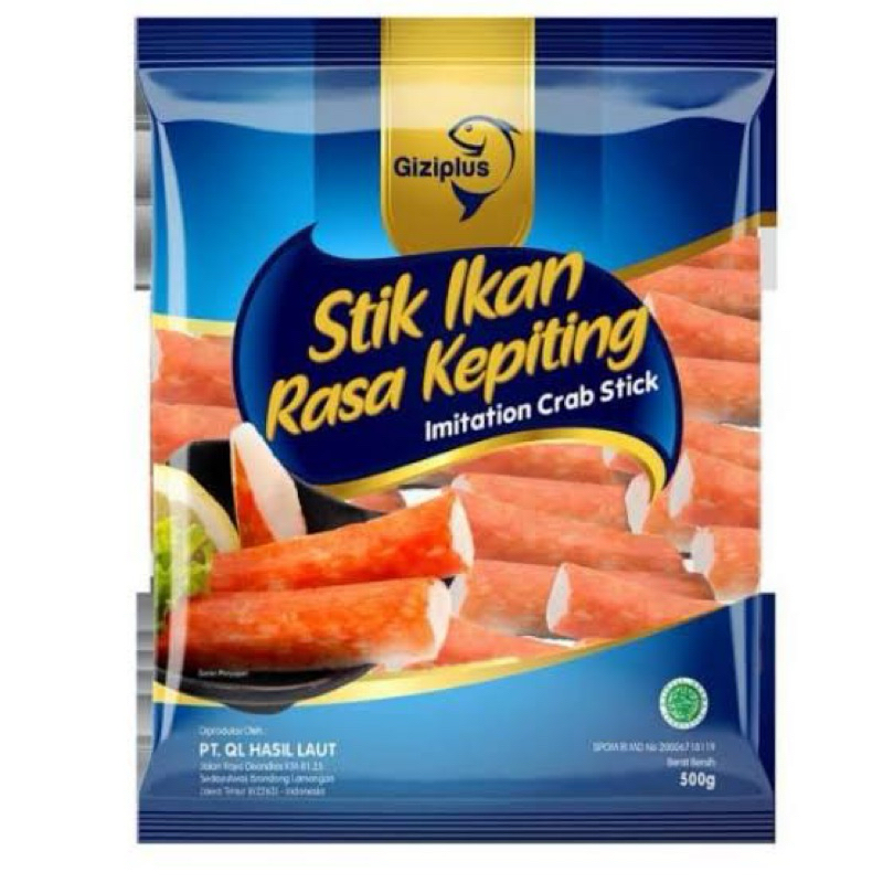 

Giziplus Crabstick / Stick Ikan Rasa Kepiting - 500gram