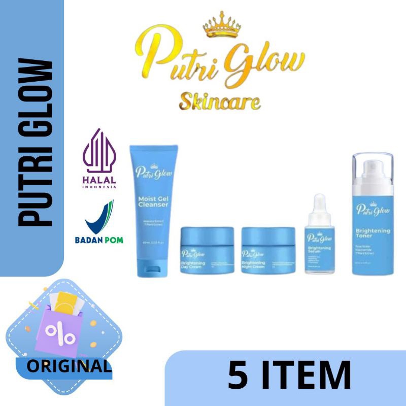PUTRI GLOW SKINCARE ORIGINAL / PUTRI GLOW PREMIUM BPOM / PUTRI GLOW MENCERAHKAN MEMUTIHKAN