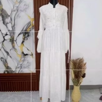 gamis katun bordir wanita