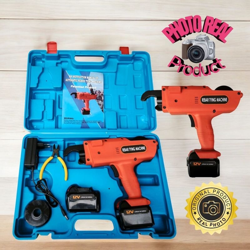 mesin pengikat tulangan portable cordless rebar tier tying machine automatic 8-34mm