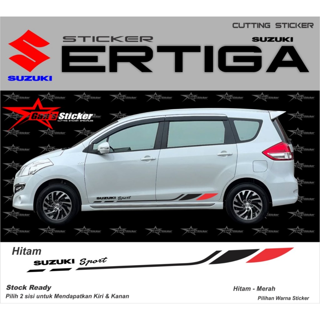 Sticker Suzuki Ertiga Sticker Variasi Suzuki Ertiga