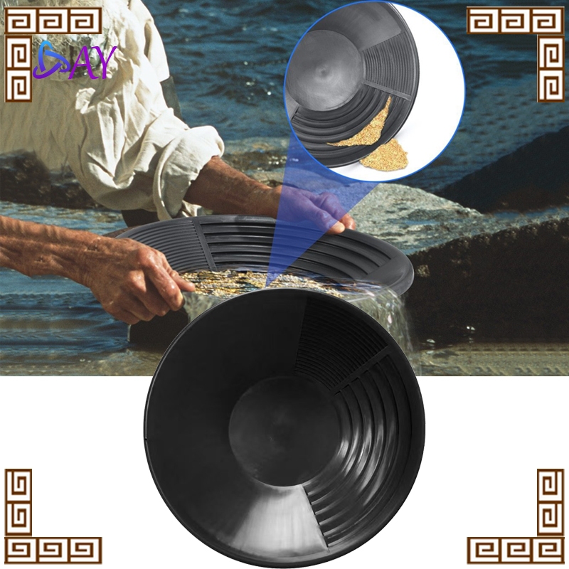 Alat Dulang Emas 38CM Gold Pan Tahan Lama - Peralatan Tambang Emas & Gold Panning Perlengkapan Tamba