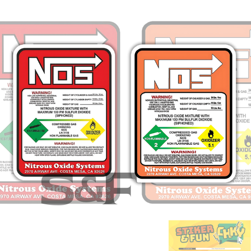 

Stiker Sticker Vinyl Laminasi NOS SIGN WARNING Vol 1