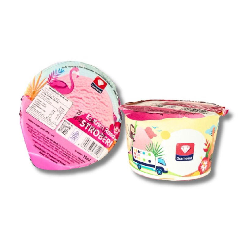 

Diamond es krim ice cream cup 24x75gr