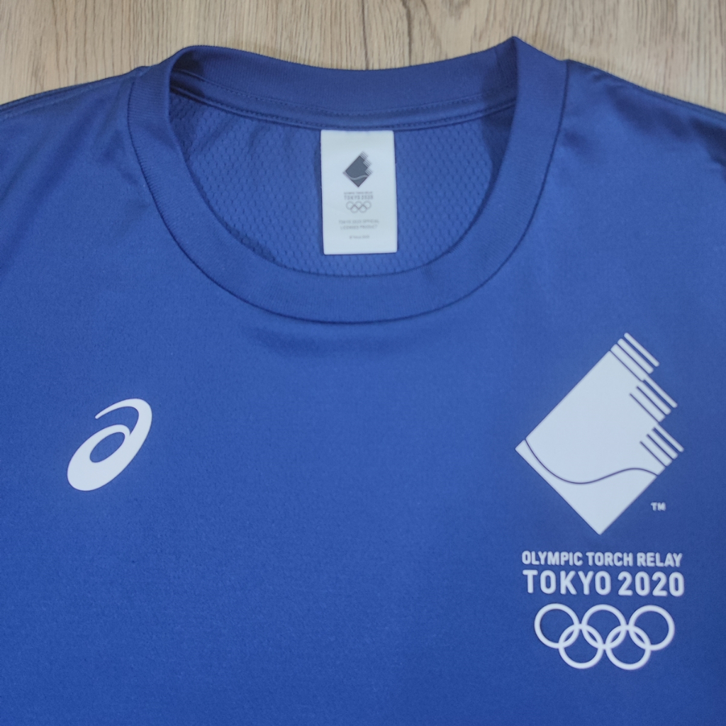 Jersey ASICS Tokyo Olympics Torch Relay 2020 T-shirt Blue Size M