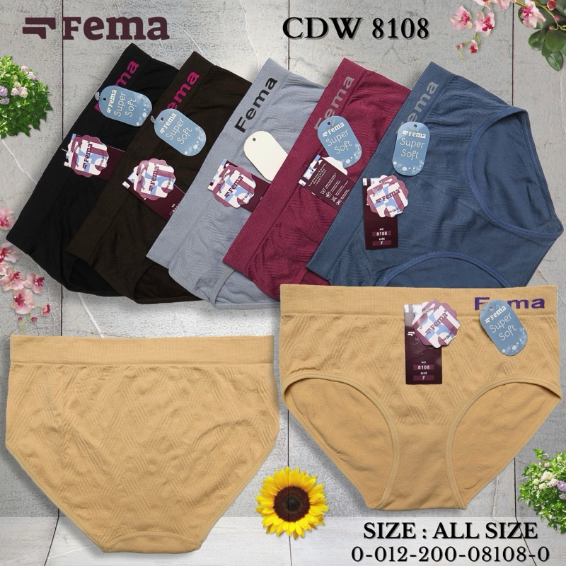 Celana dalam Wanita Cd fema 8114 rajut highwist size free