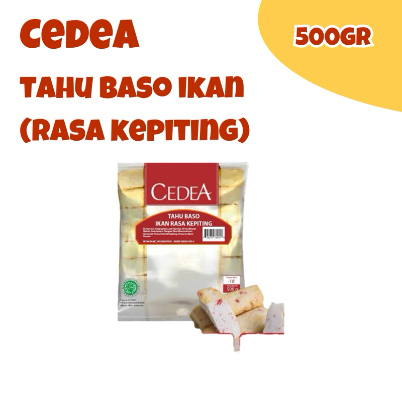 

Cedea Tahu Bakso Ikan Kepiting 500gr