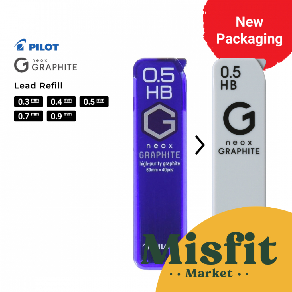 

Ay00! Pilot REFILL Neox Graphite Mechanical Pencil Lead 0.3 0.4 0.5 0.7 0.9 mm Isi Ulang Pensil