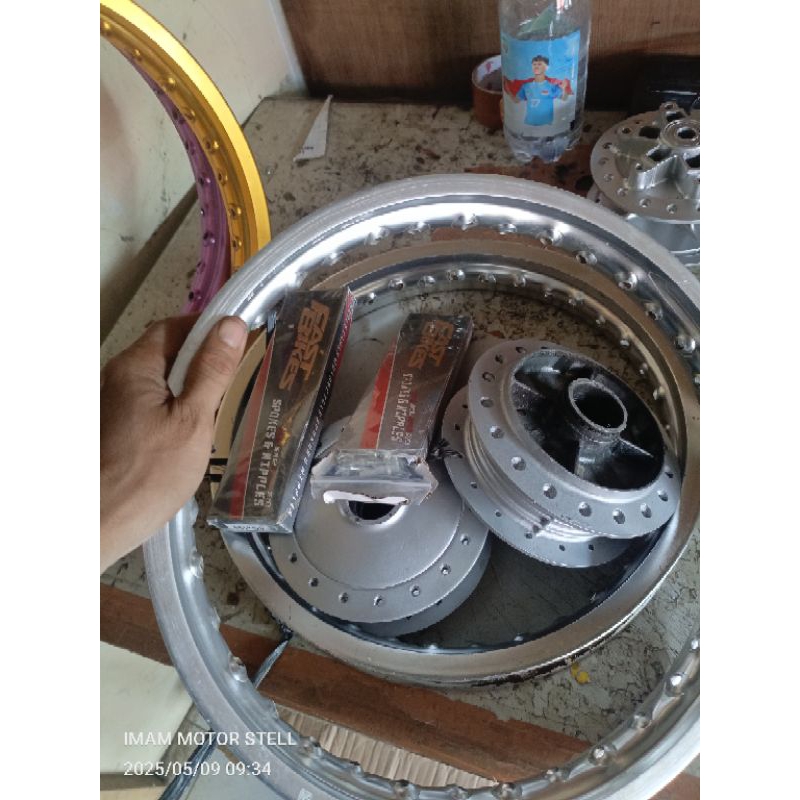 velg rigg 14 honda, suprax/fit, legenda/grand 1set siap pasang