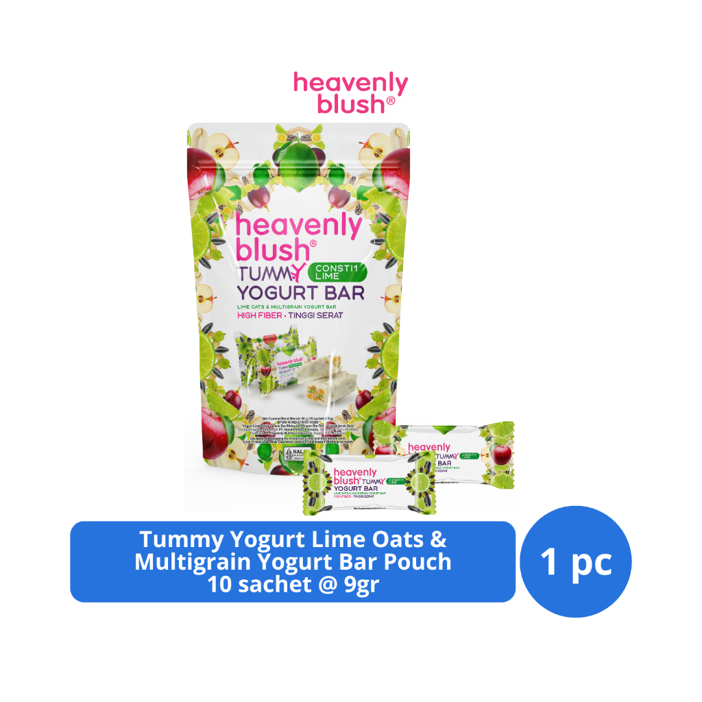 

RB Heavenly Blush Tummy Yogurt Bar Pouch isi 10 Sachet [9gr x 10 sachet]
