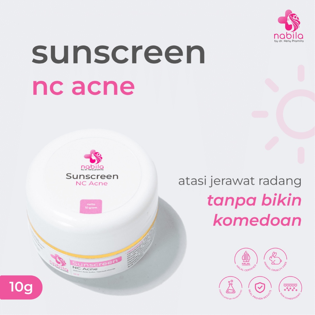 SUNSCREEN NC ACNE SPF 30 | NABILA | NABILA SKINCARE | NABILASKINCARE