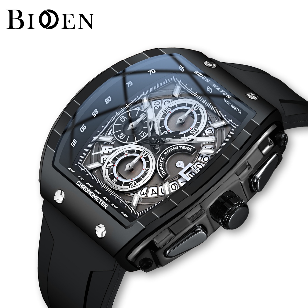 BIDEN Jam Tangan Pria Anti Air Multifunction Dial Original Sport Style R028