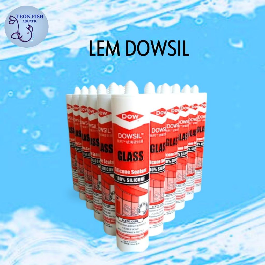 Lem Dowsil Lem Kaca Aquarium Bening Sealant Silikon Silicone Silent Akuarium Sealent Botol
