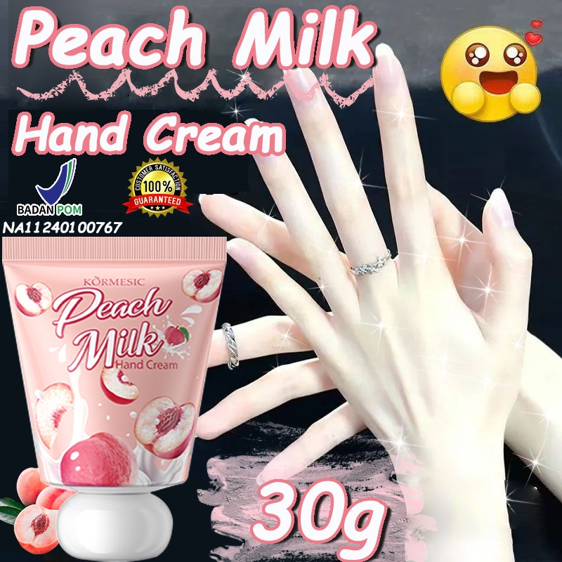 BPOM Handbody Pemutih Kulit Hand Cream Tangan Kering Peach Milk Cream-Krim Pemutih Tangan-Hand Cream
