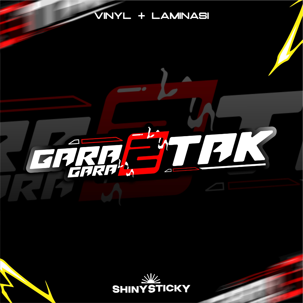 

STIKER STICKER RACING BY SHINYSTICKY ANTI AIR TINGGAL TEMPEL