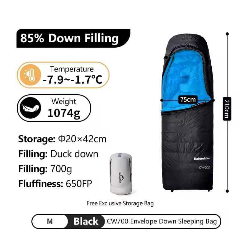SLEEPING BAG CW700 NATUREHIKE CNK2450WS048