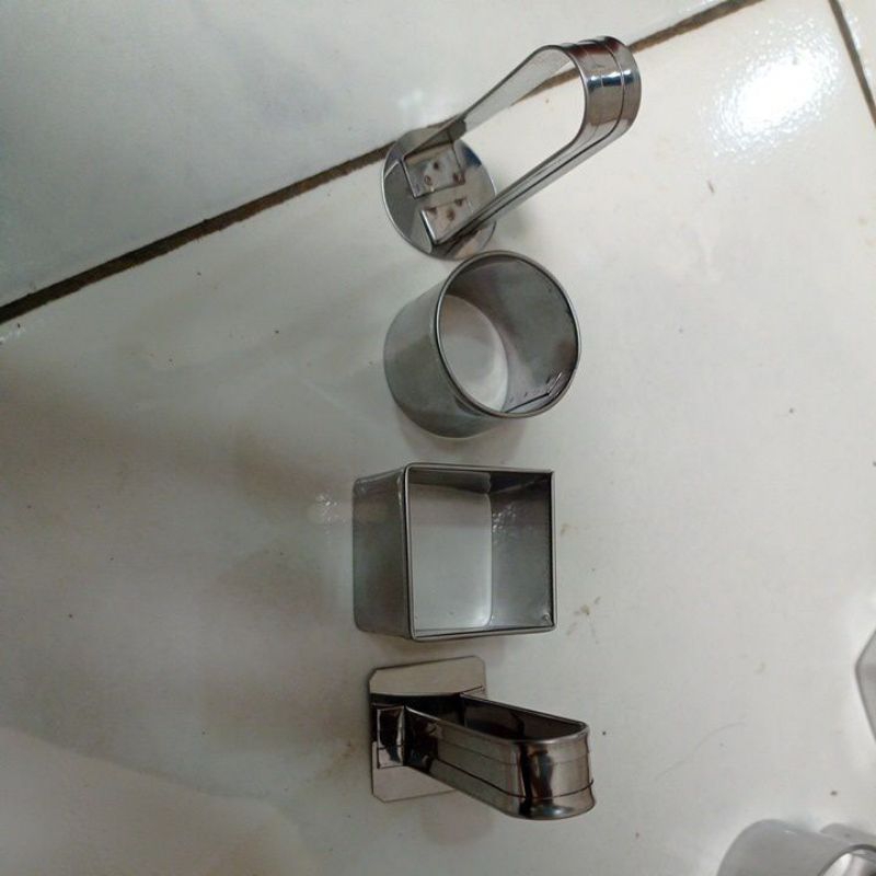 cetakan nastar Taiwan dan kue bolu kotak mini round mini stainless 3.5cm