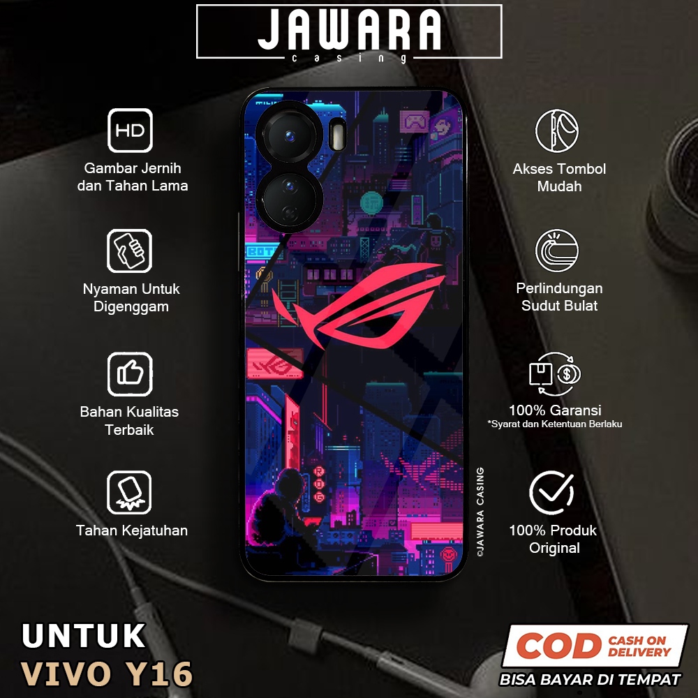 Case Vivo Y16 Casing Vivo Y16 [ROG2] Premium Case Glossy Case Hp Vivo Jawara Casing Hp Vivo Y16 Cust