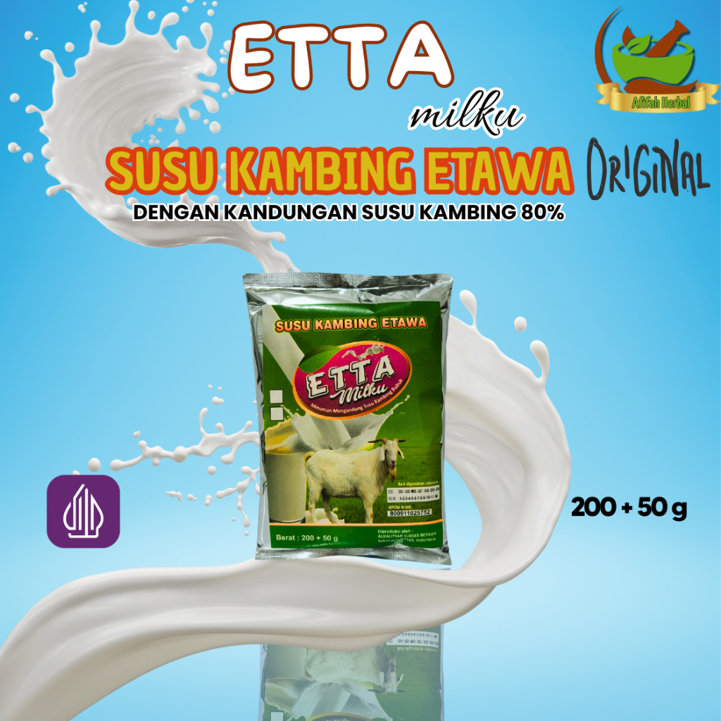 

Etta Milku Susu Kambing Etawa | Susu Bubuk dengan kandungan 80% susu kambing