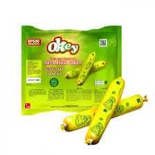 

[MS] [DAPAT 2PACK] Sosis Okey Siap Makan Isi 30pcs Rasa Ayam Bakar 375gr