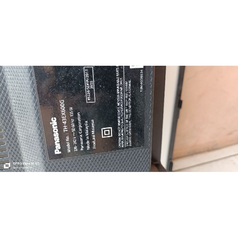 psu tv panasonic th43ex600G - power suply tv panasonic 43ex600G - regulator tv panasonic
