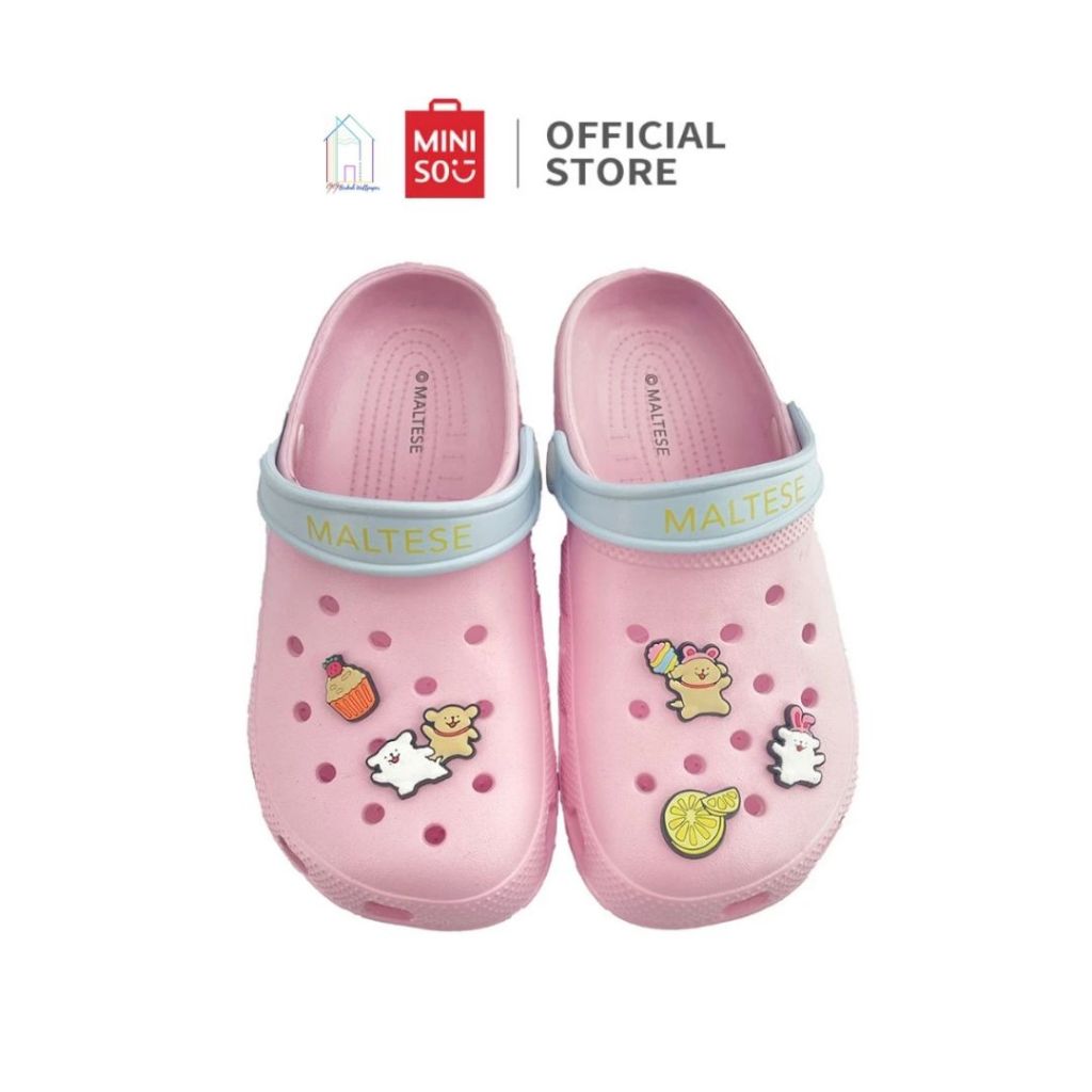 Miniso Maltese Collection Women's Slippers Sandal Wanita | sandal clogs