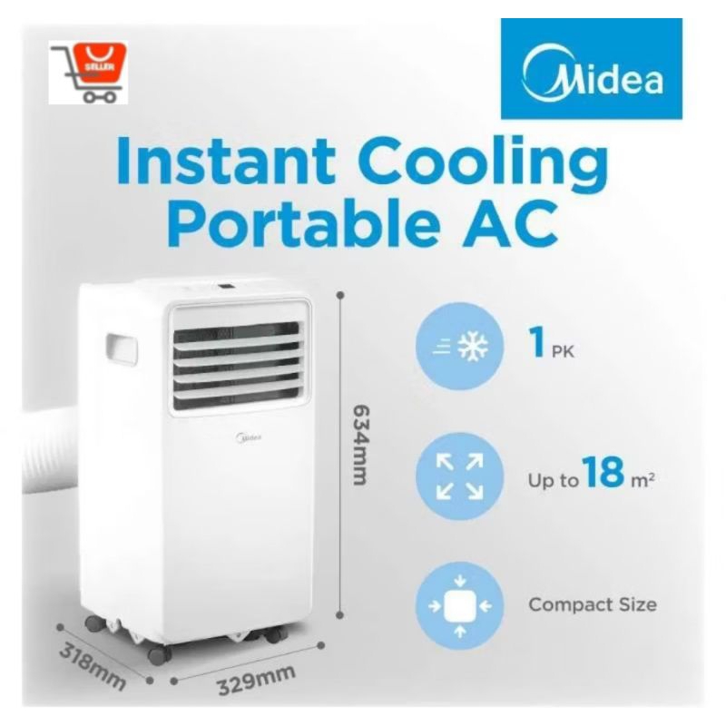 AC PORTABEL 1 PK MIDEA MPHA-09CRN7