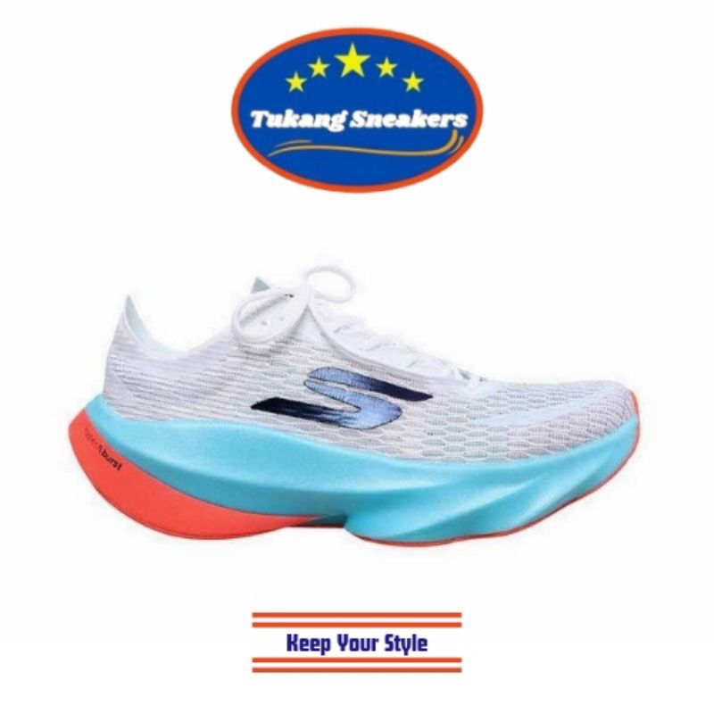 Sepatu Lari Wanita Skechers Go Run Razor Tempo White SKE172091WTQ