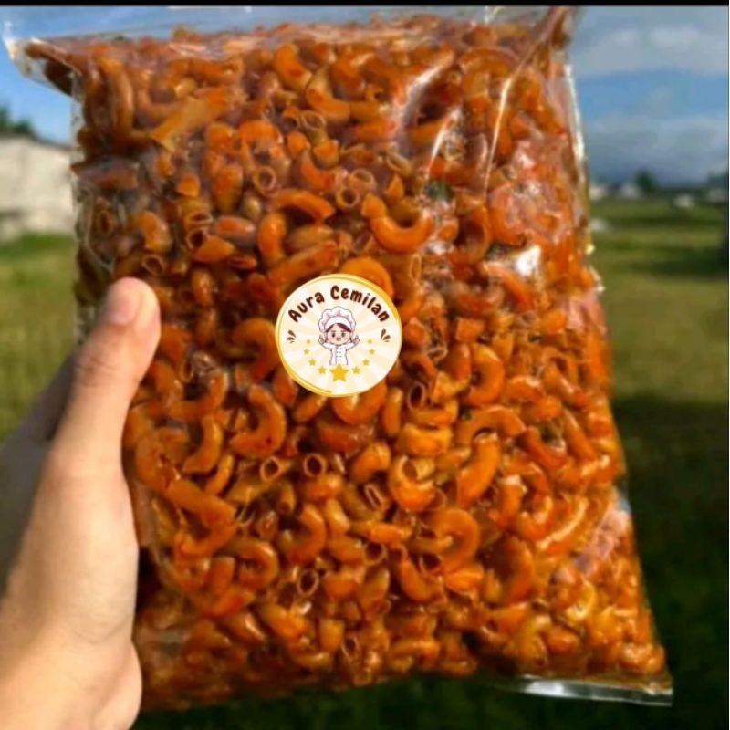 

Makaroni Cikruh Kriuk Pedas Daun Jeruk Dan Makaroni Bumbu Original