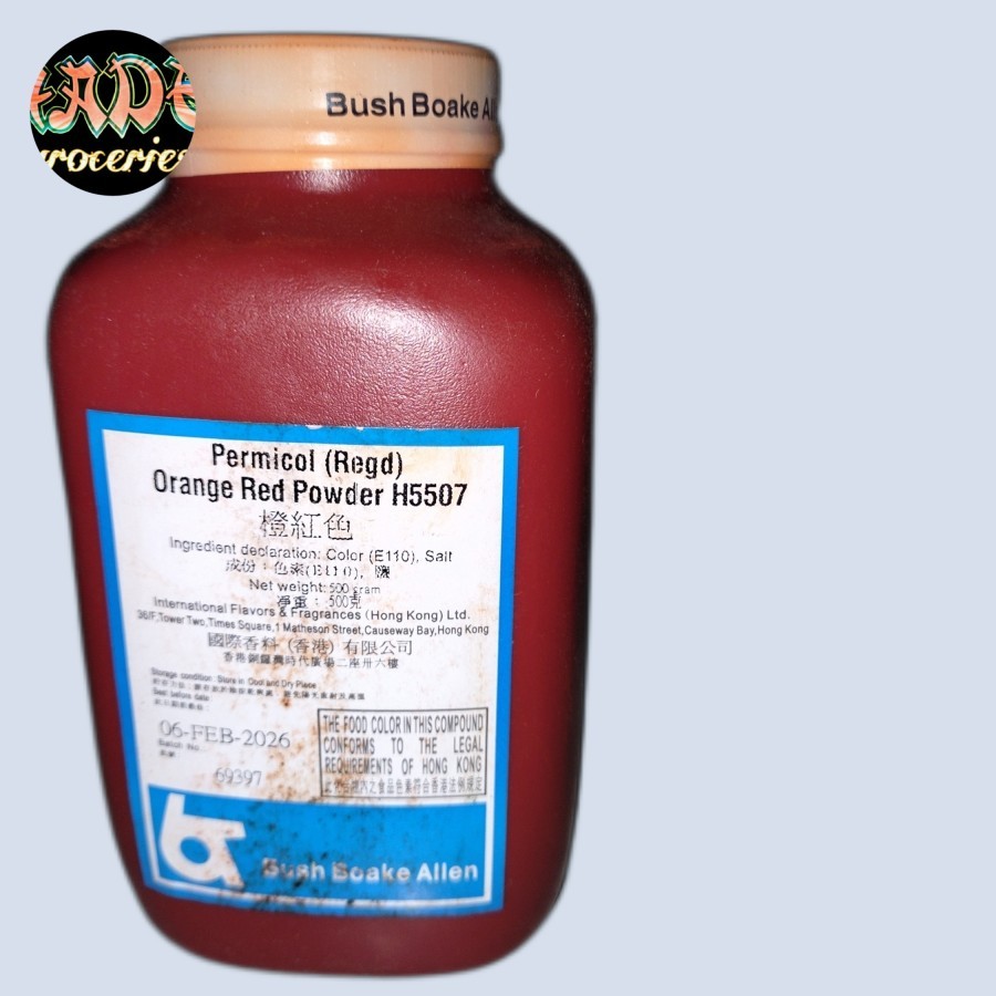 

Pewarna Orange Red H 5507 Permicol Repack 100 Gr