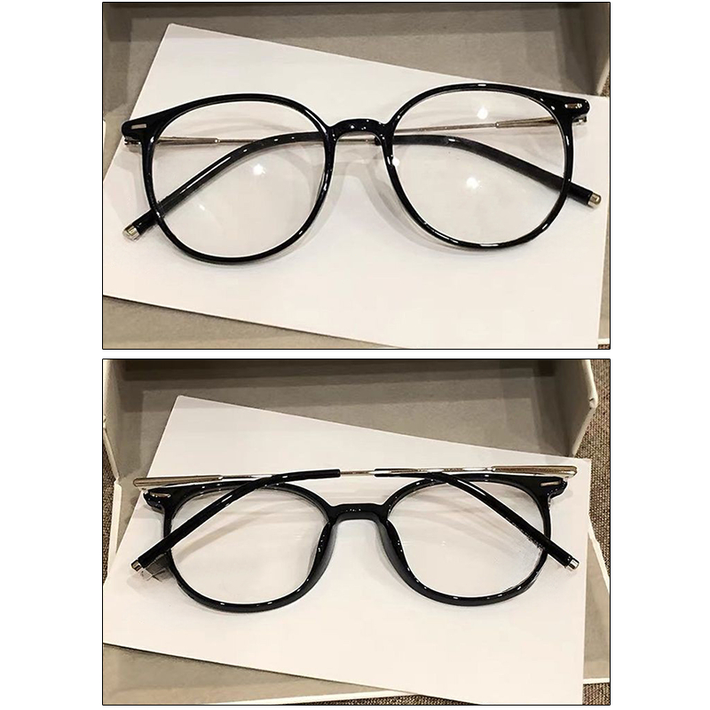 FREE ONGKIR KACAMATA ANTI RADIASI PHOTOCHROMIC LOGAM BULAT KACAMATA HITAM WANITA