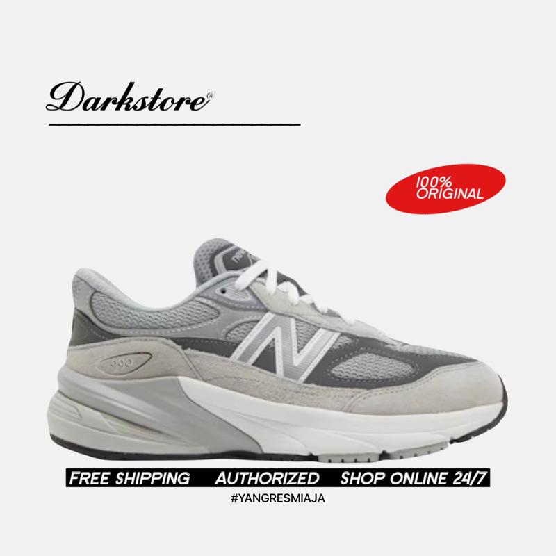 New Balance 990 V6 Grey GC990GL6 100% Original Resmi