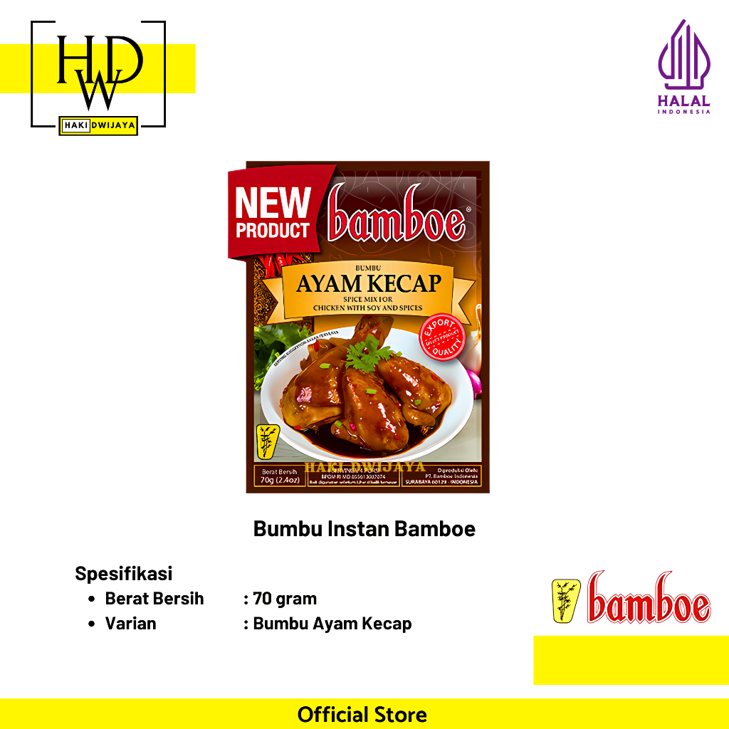 

Bamboe Bumbu Masak Instan Masakan Nusantara - Bumbu Ayam Goreng Kecap
